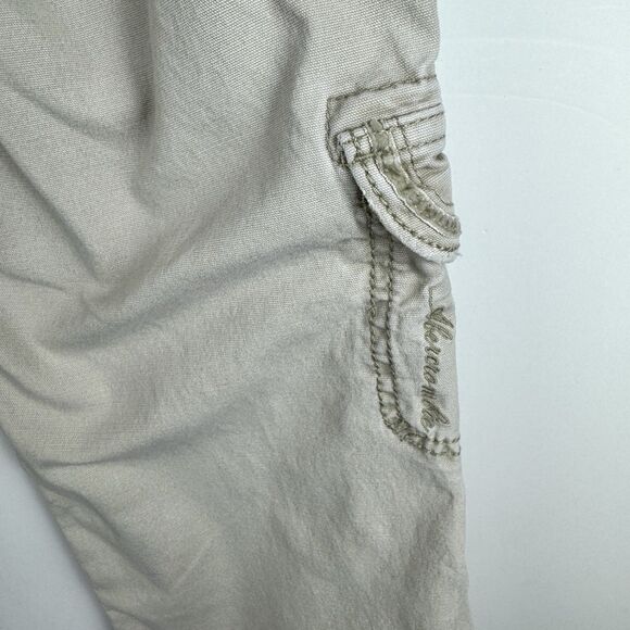 Y2K Abercrombie & Fitch  Khaki Ultra Low Rise  Prep Preppy Cargo Pants, Sz. 2 - Picture 10 of 16